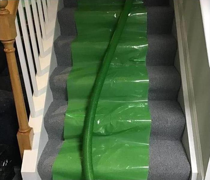 Green Protection on stairs 
